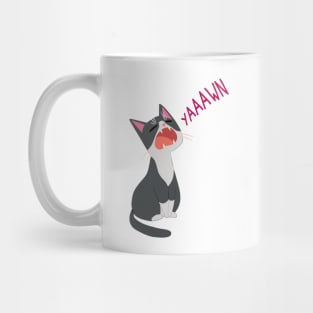 Yawning Cat Mug